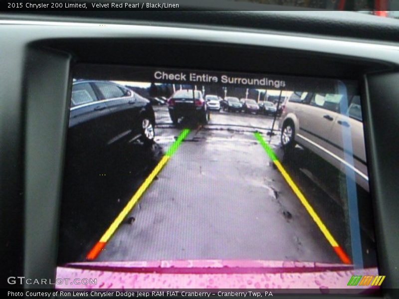 Velvet Red Pearl / Black/Linen 2015 Chrysler 200 Limited