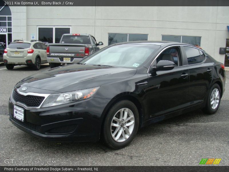 Ebony Black / Gray 2011 Kia Optima LX