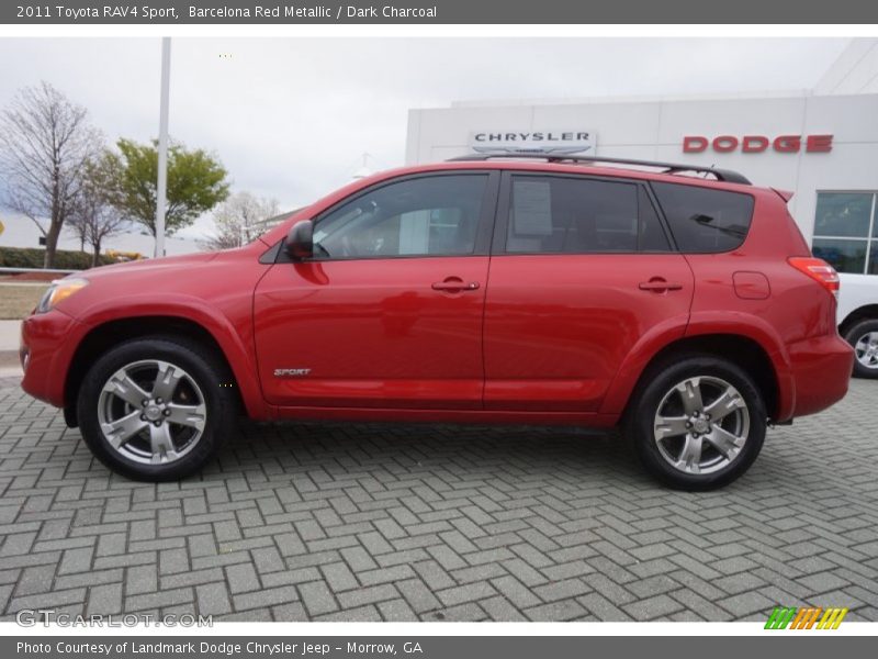 Barcelona Red Metallic / Dark Charcoal 2011 Toyota RAV4 Sport