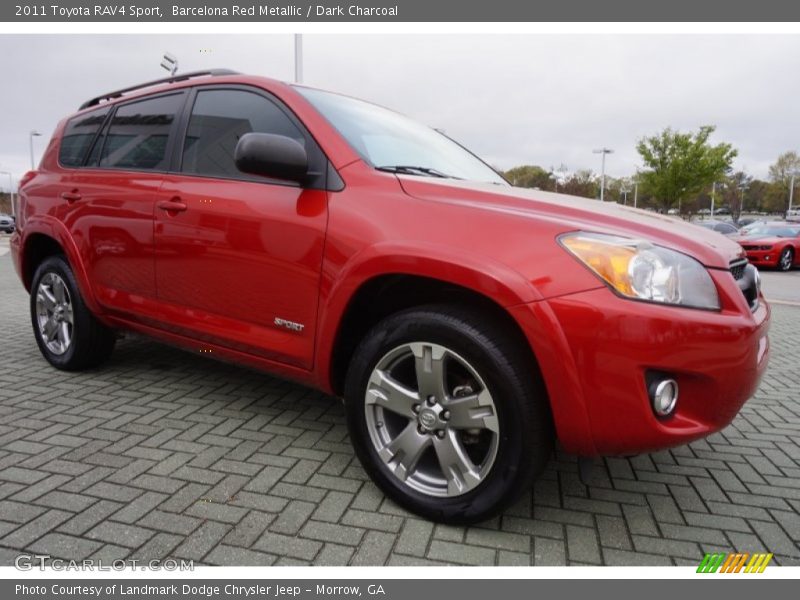 Barcelona Red Metallic / Dark Charcoal 2011 Toyota RAV4 Sport