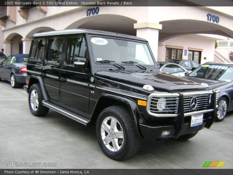 Obsidian Black Metallic / Black 2005 Mercedes-Benz G 500 Grand Edition