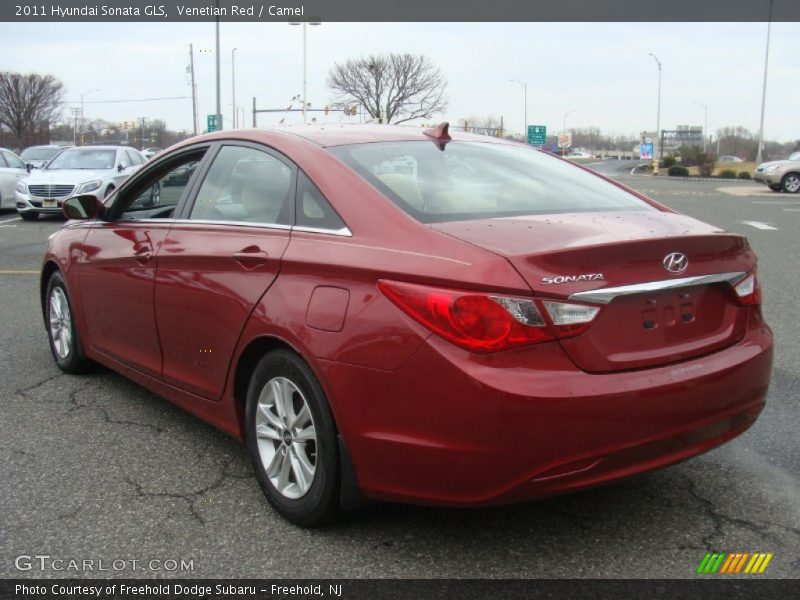 Venetian Red / Camel 2011 Hyundai Sonata GLS