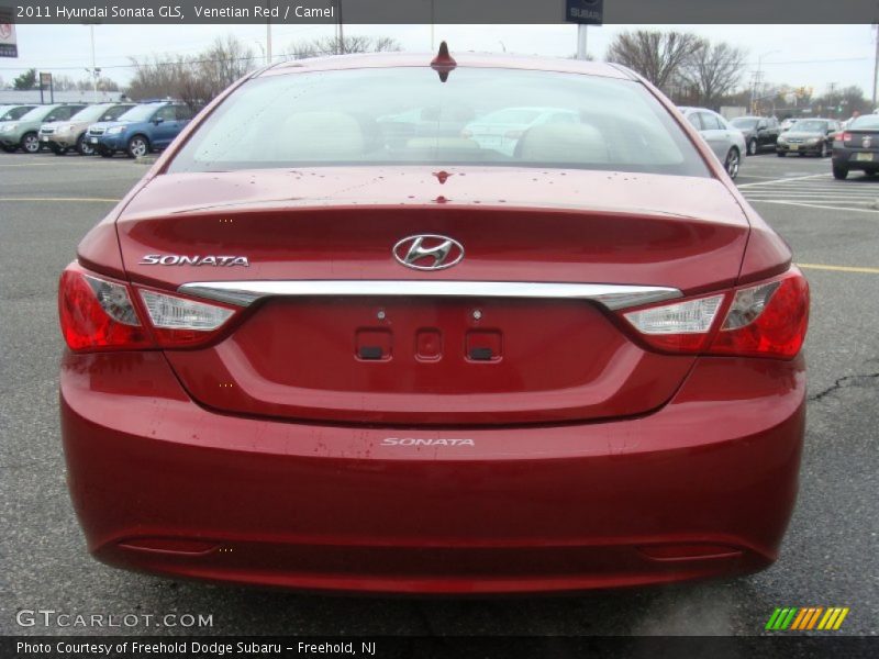 Venetian Red / Camel 2011 Hyundai Sonata GLS