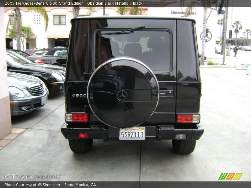 Obsidian Black Metallic / Black 2005 Mercedes-Benz G 500 Grand Edition