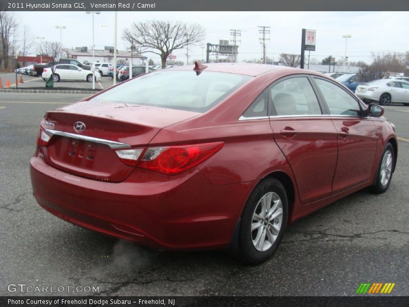 Venetian Red / Camel 2011 Hyundai Sonata GLS
