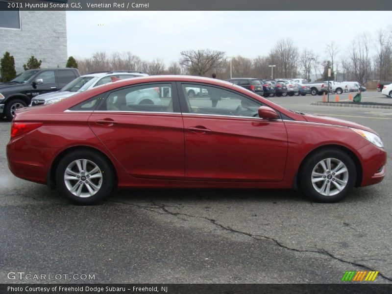 Venetian Red / Camel 2011 Hyundai Sonata GLS