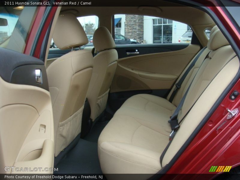 Venetian Red / Camel 2011 Hyundai Sonata GLS