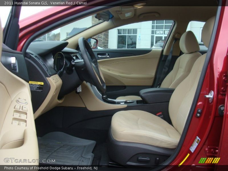 Venetian Red / Camel 2011 Hyundai Sonata GLS