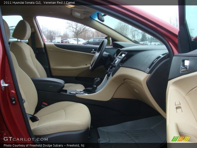Venetian Red / Camel 2011 Hyundai Sonata GLS