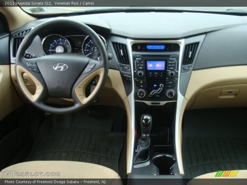 Venetian Red / Camel 2011 Hyundai Sonata GLS