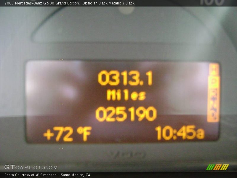 Obsidian Black Metallic / Black 2005 Mercedes-Benz G 500 Grand Edition