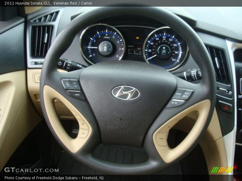 Venetian Red / Camel 2011 Hyundai Sonata GLS