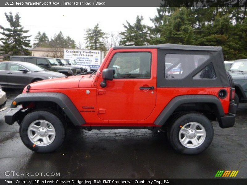 Firecracker Red / Black 2015 Jeep Wrangler Sport 4x4