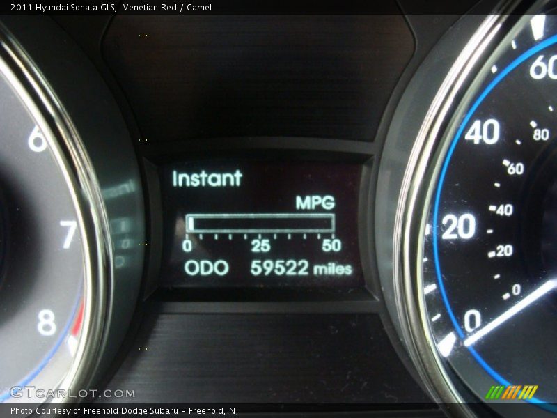 Venetian Red / Camel 2011 Hyundai Sonata GLS
