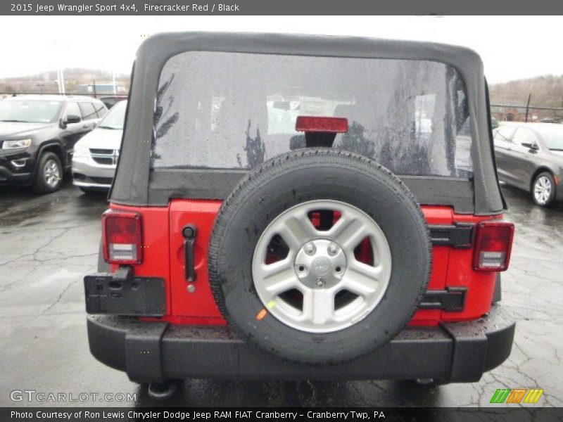 Firecracker Red / Black 2015 Jeep Wrangler Sport 4x4