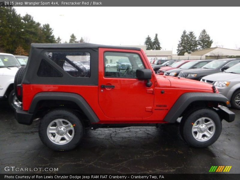 Firecracker Red / Black 2015 Jeep Wrangler Sport 4x4