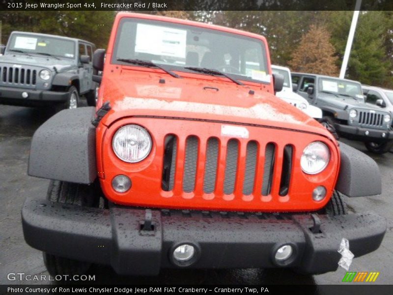 Firecracker Red / Black 2015 Jeep Wrangler Sport 4x4