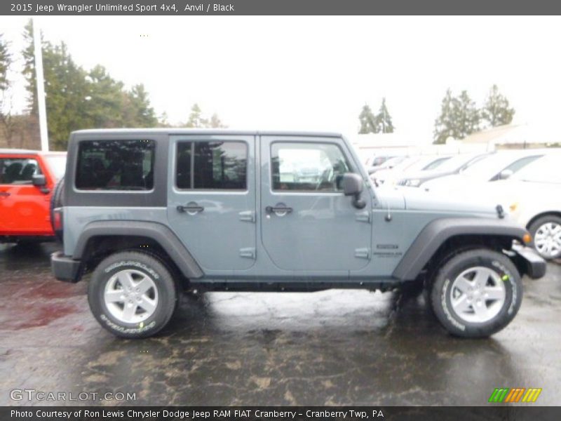 Anvil / Black 2015 Jeep Wrangler Unlimited Sport 4x4