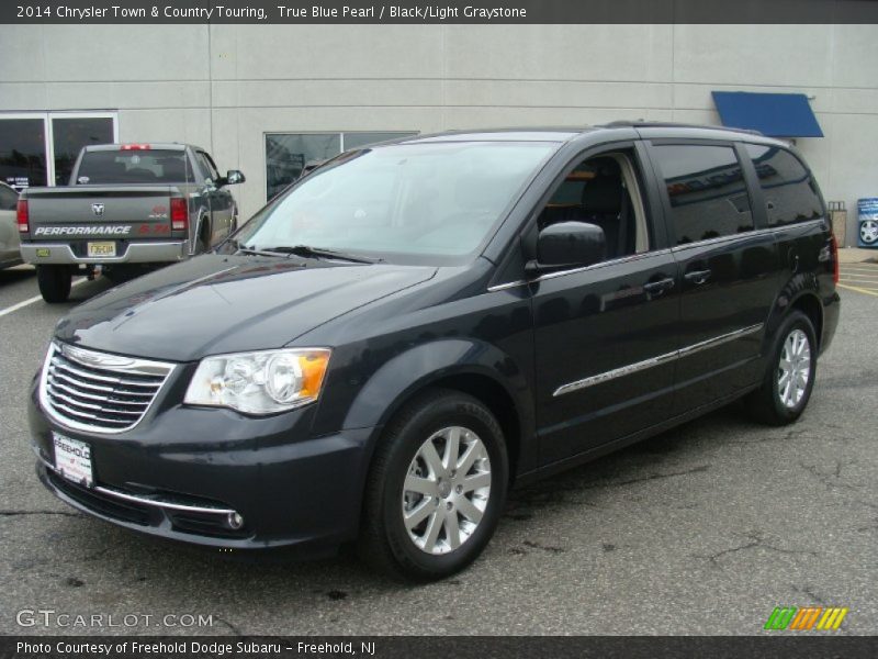 True Blue Pearl / Black/Light Graystone 2014 Chrysler Town & Country Touring