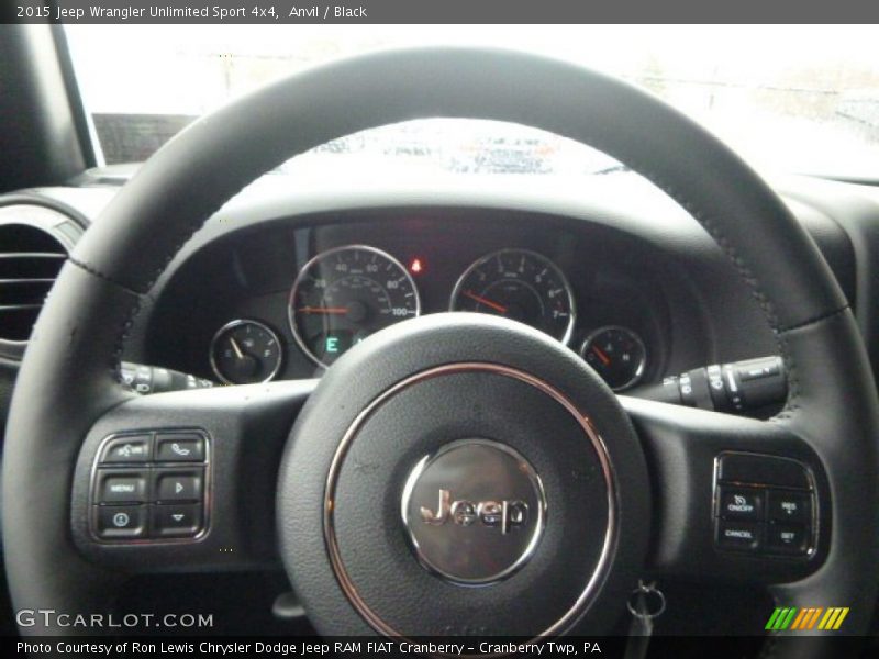 Anvil / Black 2015 Jeep Wrangler Unlimited Sport 4x4