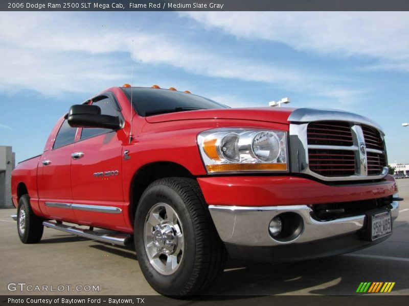 Flame Red / Medium Slate Gray 2006 Dodge Ram 2500 SLT Mega Cab