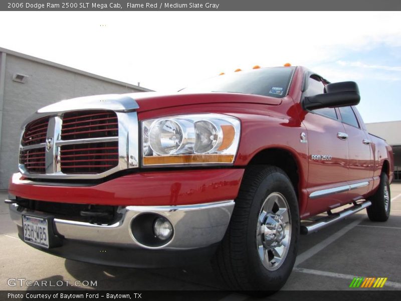 Flame Red / Medium Slate Gray 2006 Dodge Ram 2500 SLT Mega Cab