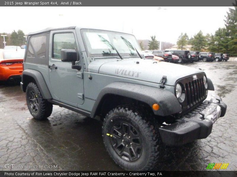 Anvil / Black 2015 Jeep Wrangler Sport 4x4