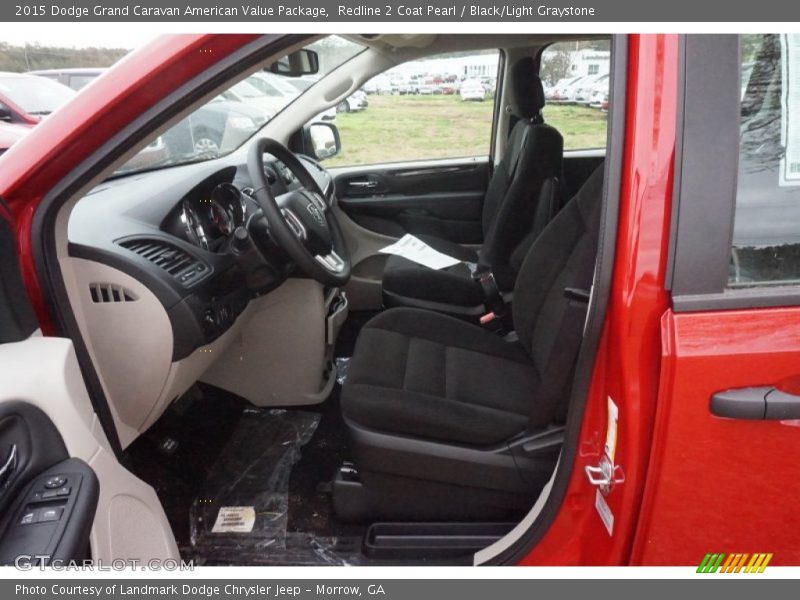 Redline 2 Coat Pearl / Black/Light Graystone 2015 Dodge Grand Caravan American Value Package