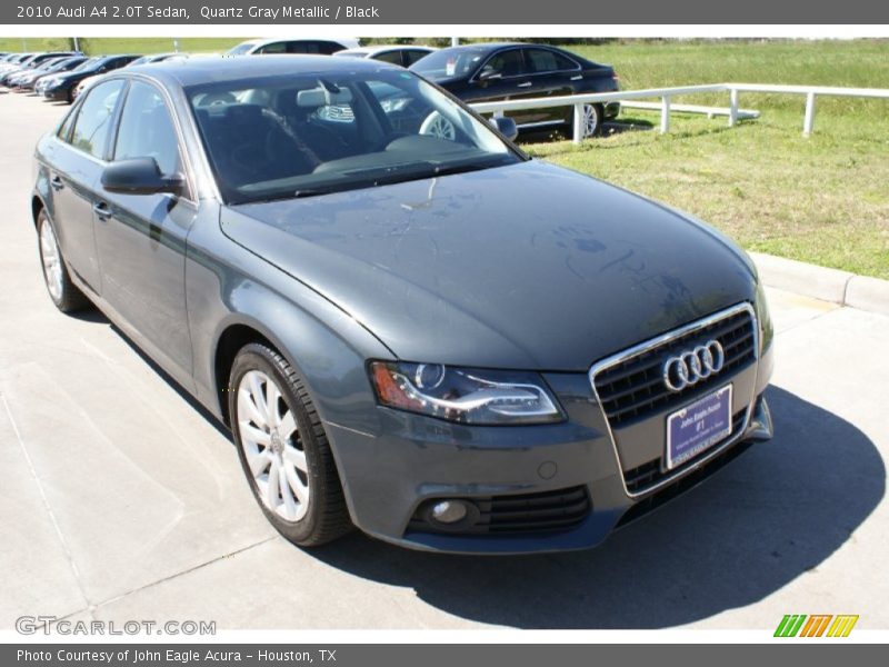 Quartz Gray Metallic / Black 2010 Audi A4 2.0T Sedan