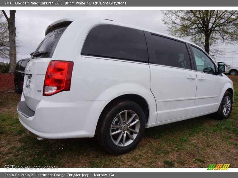 Bright White / Black/Light Graystone 2015 Dodge Grand Caravan SXT