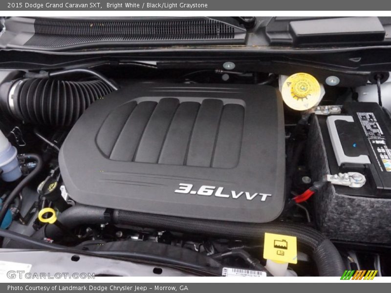 Bright White / Black/Light Graystone 2015 Dodge Grand Caravan SXT