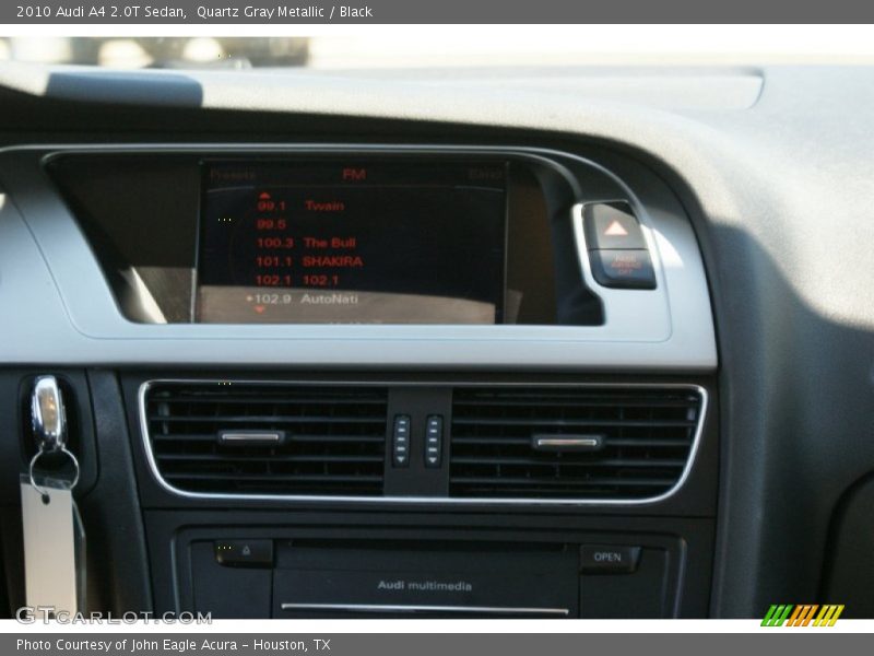 Quartz Gray Metallic / Black 2010 Audi A4 2.0T Sedan