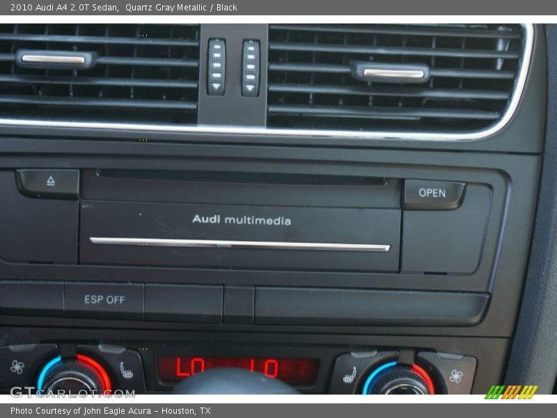 Quartz Gray Metallic / Black 2010 Audi A4 2.0T Sedan