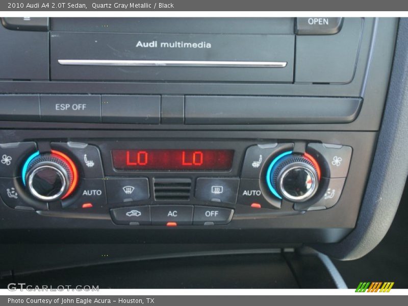Quartz Gray Metallic / Black 2010 Audi A4 2.0T Sedan