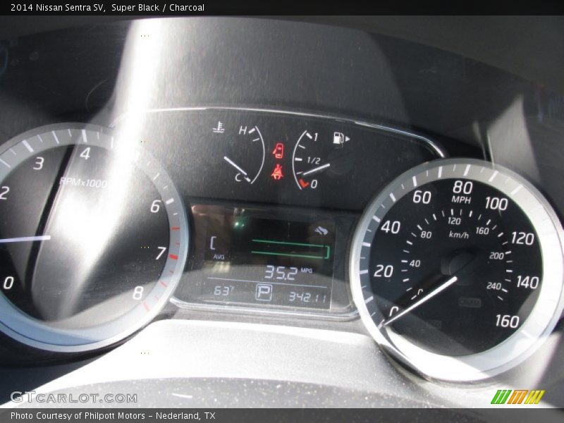 Super Black / Charcoal 2014 Nissan Sentra SV
