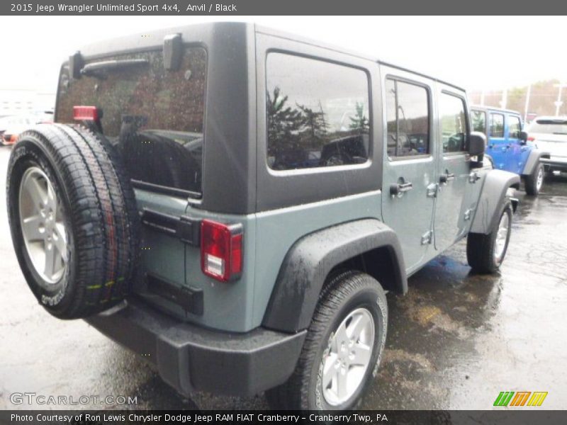 Anvil / Black 2015 Jeep Wrangler Unlimited Sport 4x4
