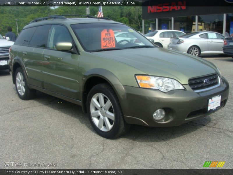 Willow Green Opalescent / Taupe 2006 Subaru Outback 2.5i Limited Wagon