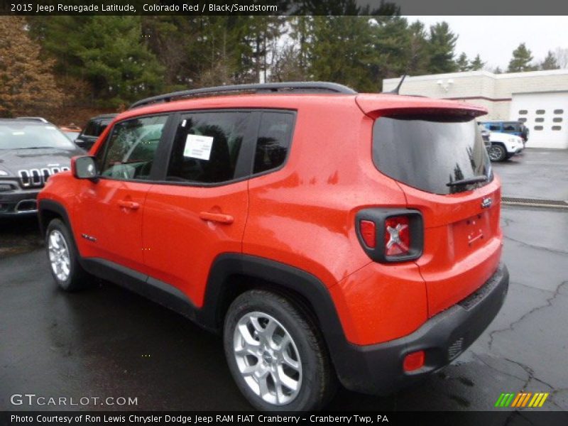 Colorado Red / Black/Sandstorm 2015 Jeep Renegade Latitude