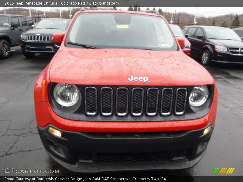 Colorado Red / Black/Sandstorm 2015 Jeep Renegade Latitude