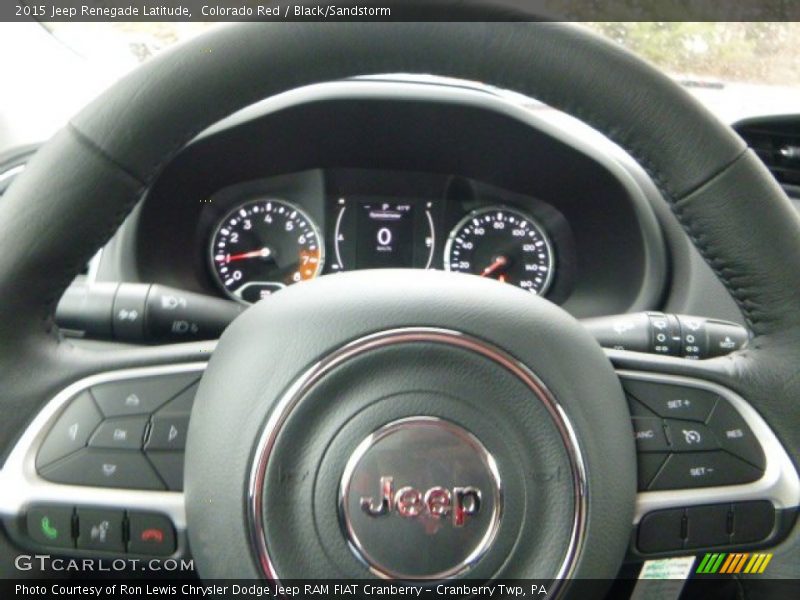 Colorado Red / Black/Sandstorm 2015 Jeep Renegade Latitude