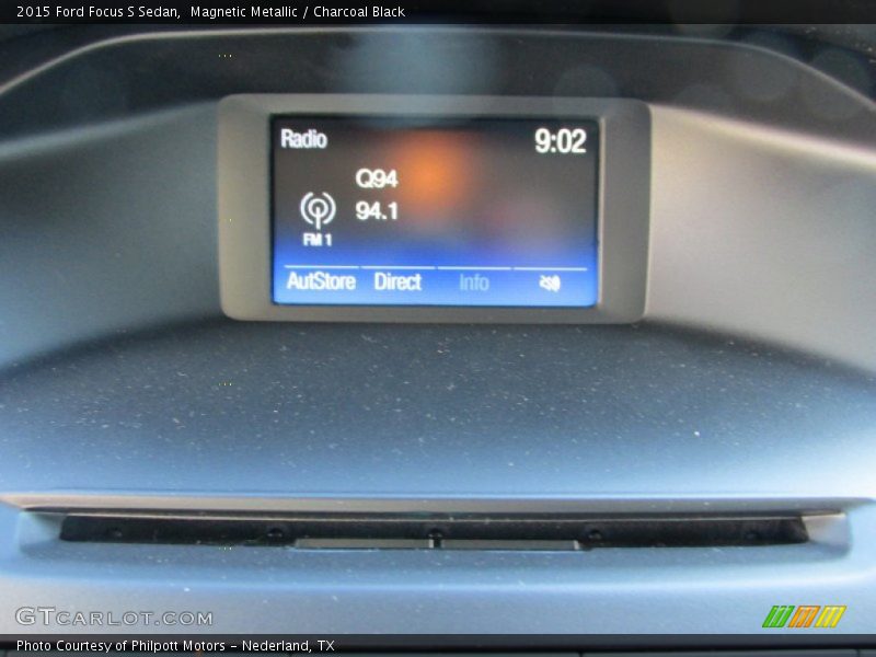 Magnetic Metallic / Charcoal Black 2015 Ford Focus S Sedan
