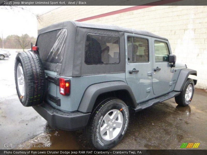 Anvil / Black 2015 Jeep Wrangler Unlimited Sport 4x4