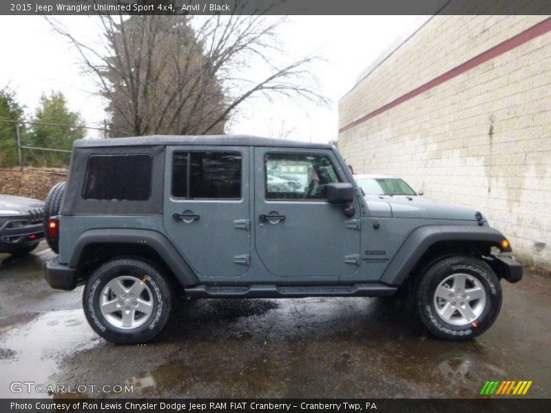 Anvil / Black 2015 Jeep Wrangler Unlimited Sport 4x4