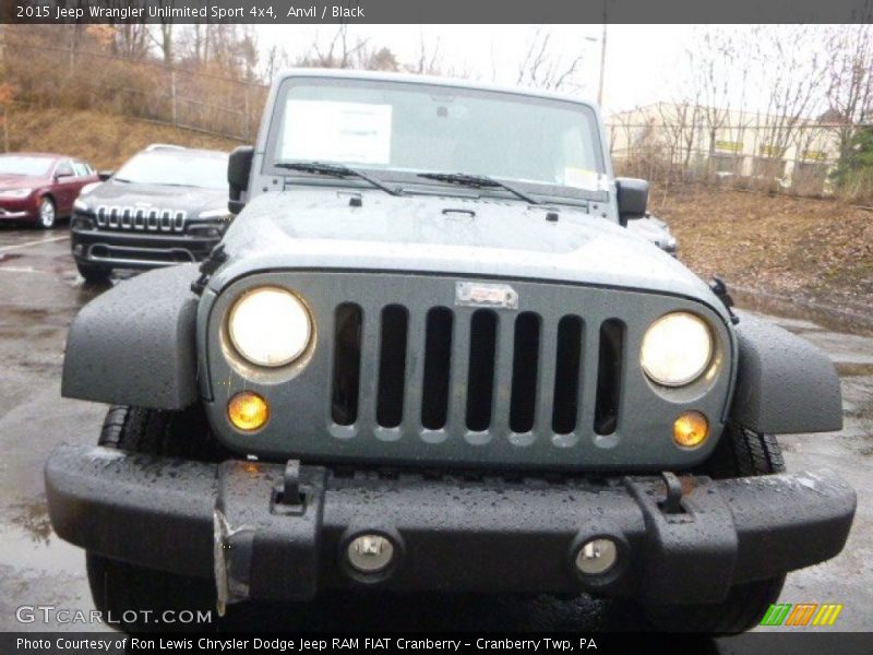 Anvil / Black 2015 Jeep Wrangler Unlimited Sport 4x4