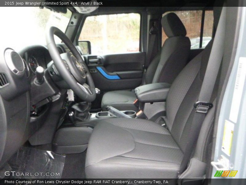 Anvil / Black 2015 Jeep Wrangler Unlimited Sport 4x4