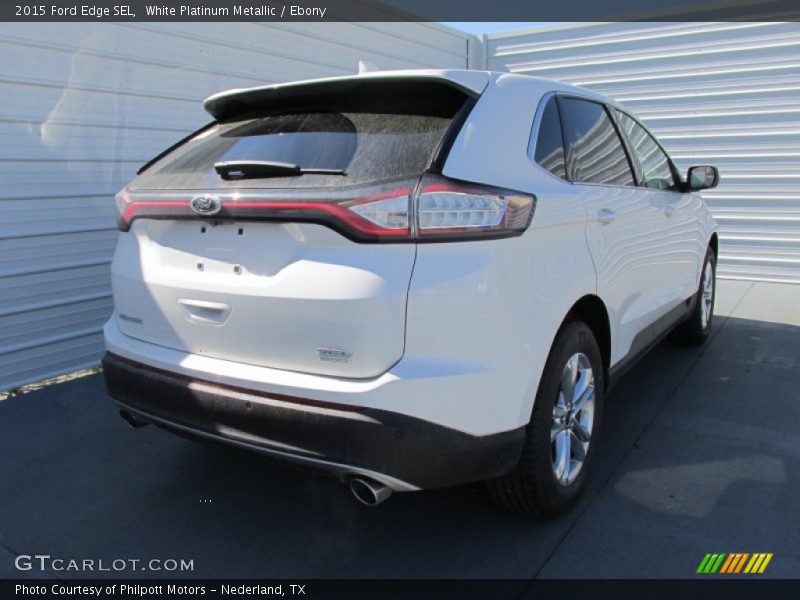 White Platinum Metallic / Ebony 2015 Ford Edge SEL