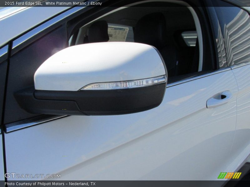 White Platinum Metallic / Ebony 2015 Ford Edge SEL