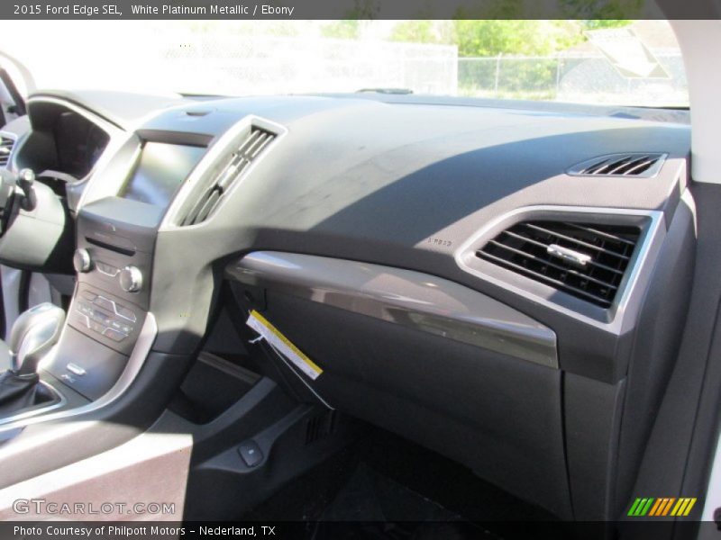 White Platinum Metallic / Ebony 2015 Ford Edge SEL