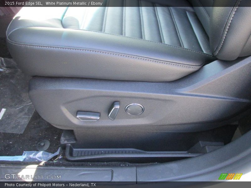 White Platinum Metallic / Ebony 2015 Ford Edge SEL
