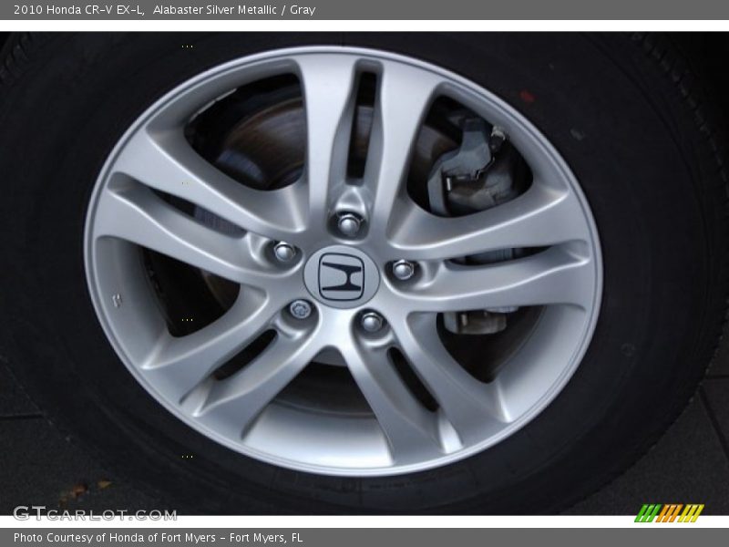 Alabaster Silver Metallic / Gray 2010 Honda CR-V EX-L